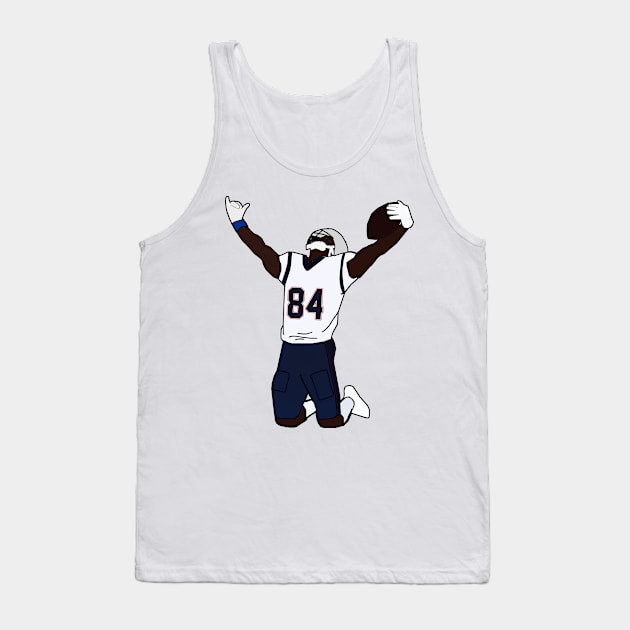 Antonio Brown New England Patriots Tank Top by xavierjfong